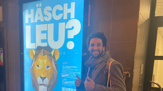 Eine Plakatkampagne machte den Leu stadtbekannt.