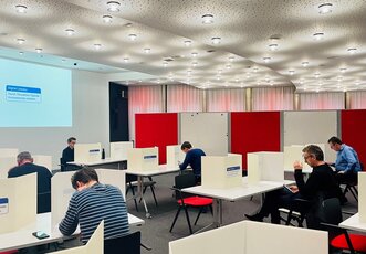 Persons participating in a simulation